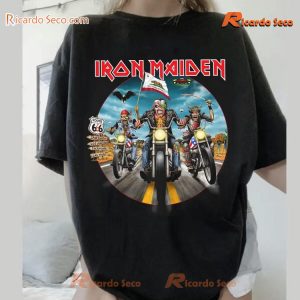 Iron Maiden The Future Past 2024 Tour California Route 666 Graphic Classic Men Shirt a