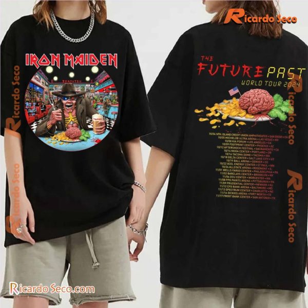 Iron Maiden The Future Past 2024 Tour Usa Graphic Unisex T-shirt, Classic Men Shirt