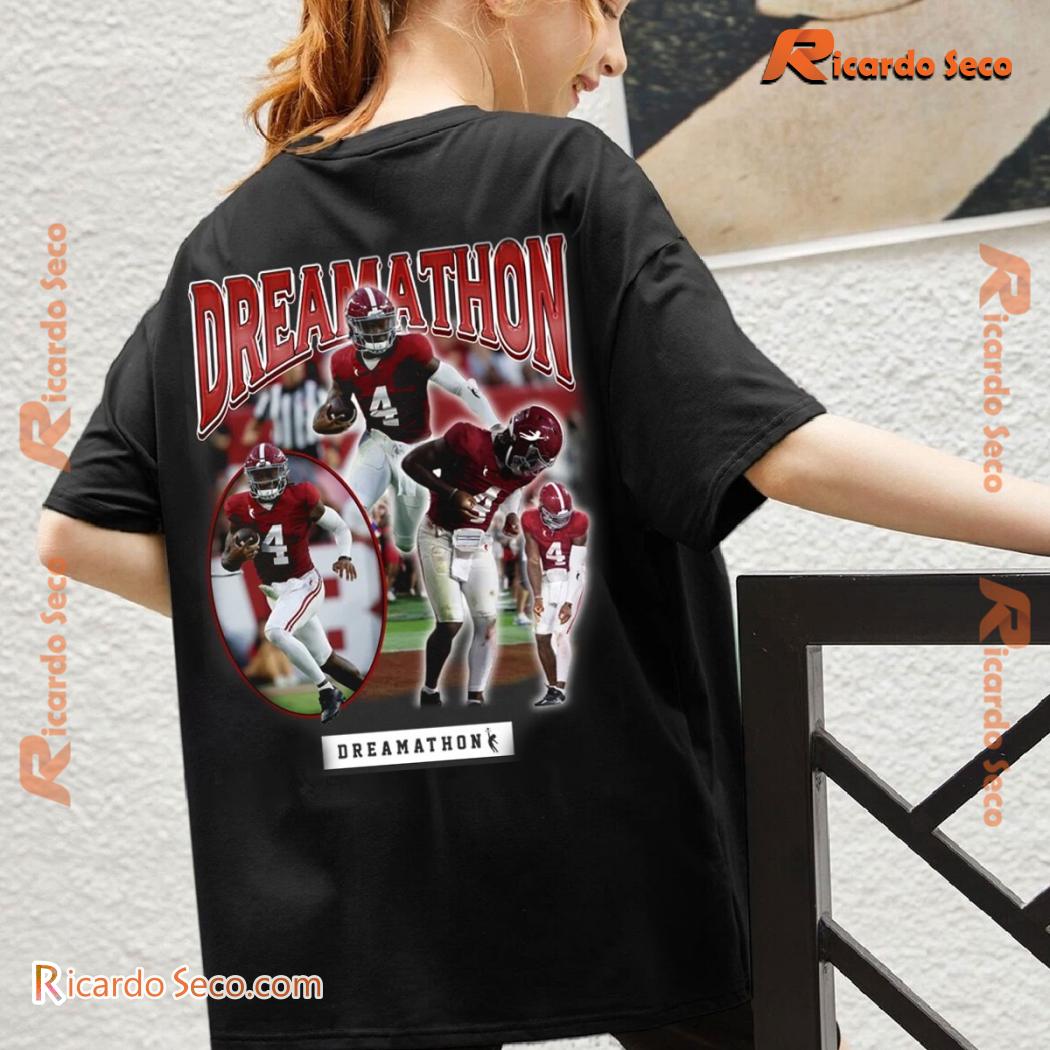 Jalen Milroe Alabama Crimson Tide Dreamathon 2024 Graphic Unisex T-shirt, Classic Men Shirt c Jalen Milroe Alabama Crimson Tide Dreamathon 2024 Graphic Unisex T-shirt, Classic Men Shirt c