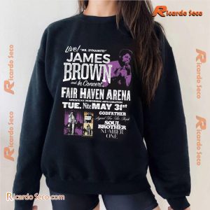 James Brown Live In Concert Godfather Legend For The People Soul Brother Number One Classic Men Shirt-c gLlFEvf