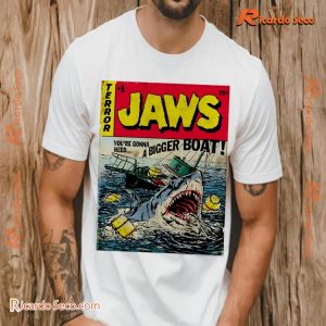 Jaws You're Gonna Need A Bigger Boat Scene 1975 Terror Graphic Unisex T-shirt, Classic Men Shirt