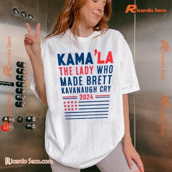 Kama’la The Lady Who Made Brett Kavanaugh Cry 2024 Flag Graphic Unisex T-shirt, Classic Men Shirt