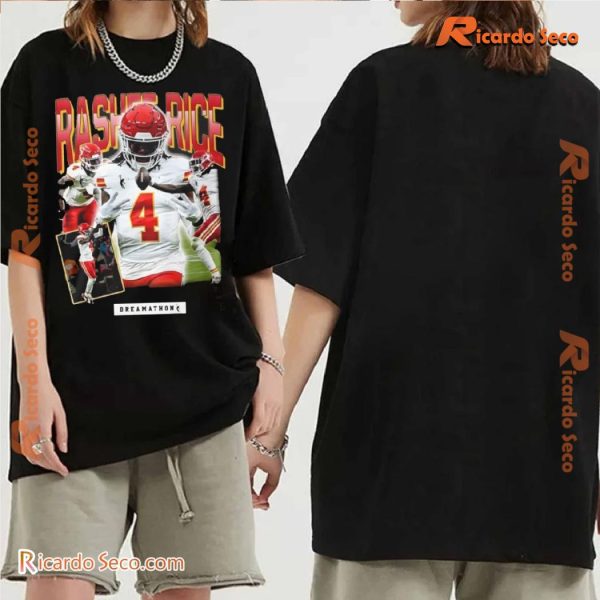 Kansas City Chiefs Rashee Rice Portrait Dreamathon Graphic Unisex T-shirt, Classic Men Shirt