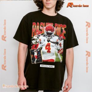 Kansas City Chiefs Rashee Rice Portrait Dreamathon Graphic Unisex T-shirt, Classic Men Shirt a