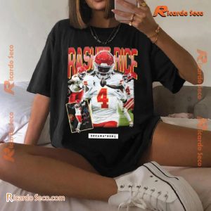 Kansas City Chiefs Rashee Rice Portrait Dreamathon Graphic Unisex T-shirt, Classic Men Shirt b