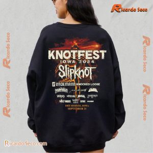 Knotfest "Burning Field Iowa 2024" Event Gift For Fan Graphic Unisex Shirt, Classic Men Shirt b