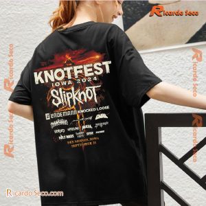 Knotfest "Burning Field Iowa 2024" Event Gift For Fan Graphic Unisex Shirt, Classic Men Shirt c