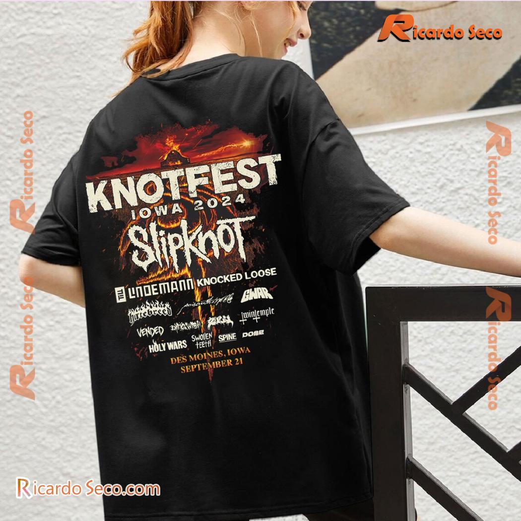 Knotfest "Burning Field Iowa 2024" Event Gift For Fan Graphic Unisex Shirt, Classic Men Shirt c Knotfest "Burning Field Iowa 2024" Event Gift For Fan Graphic Unisex Shirt, Classic Men Shirt c