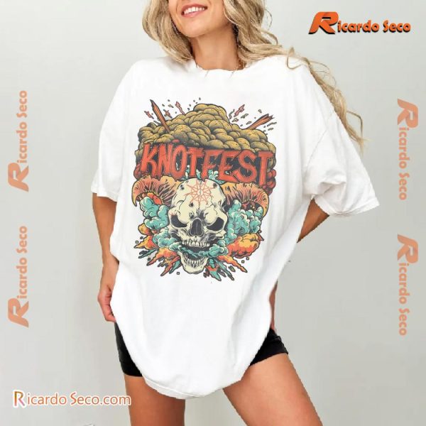 Knotfest "Exploding Goat Skull" Pocket Gift For Fan Graphic Unisex Shirt, Classic Men Shirt