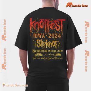 Knotfest "Fire Dripping Skulls Iowa 2024" Gift For Fan Graphic Unisex Shirt, Classic Men Shirt a