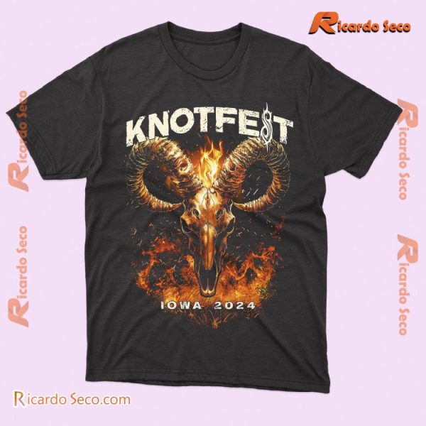 Knotfest Iowa 2024 Event Slipknot Lindemann Knocked Loose Gift For Fan Graphic Unisex Shirt, Classic Men Shirt