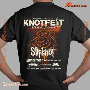 Knotfest Iowa 2024 Event Slipknot Lindemann Knocked Loose Gift For Fan Graphic Unisex Shirt, Classic Men Shirt a