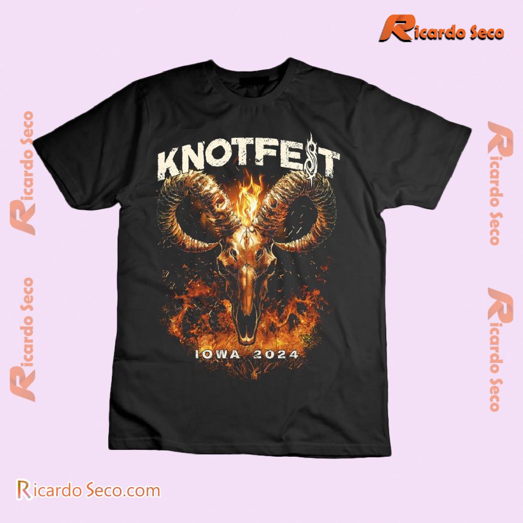 Knotfest Iowa 2024 Event Slipknot Lindemann Knocked Loose Gift For Fan Graphic Unisex Shirt, Classic Men Shirt b Knotfest Iowa 2024 Event Slipknot Lindemann Knocked Loose Gift For Fan Graphic Unisex Shirt, Classic Men Shirt b