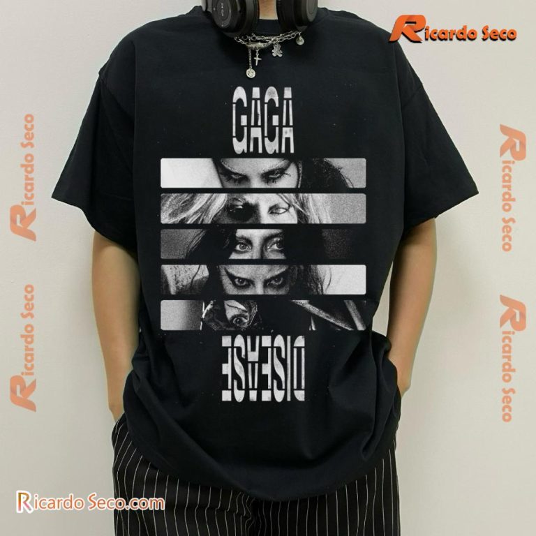 Lady Gaga Disease Music Video Graphic Classic Men Shirt hPozKdX