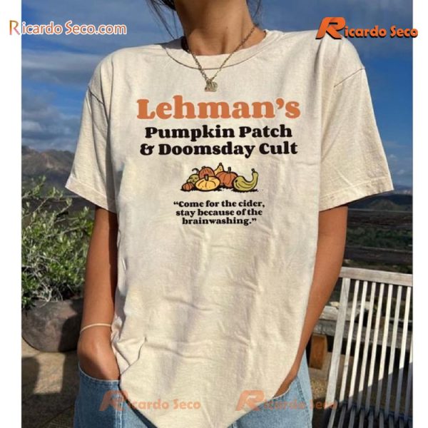 Lehman's Pumpkin Patch And Doomsday Cult Graphic Unisex T-shirt, Classic Men Shirt-b PUJbKNQ