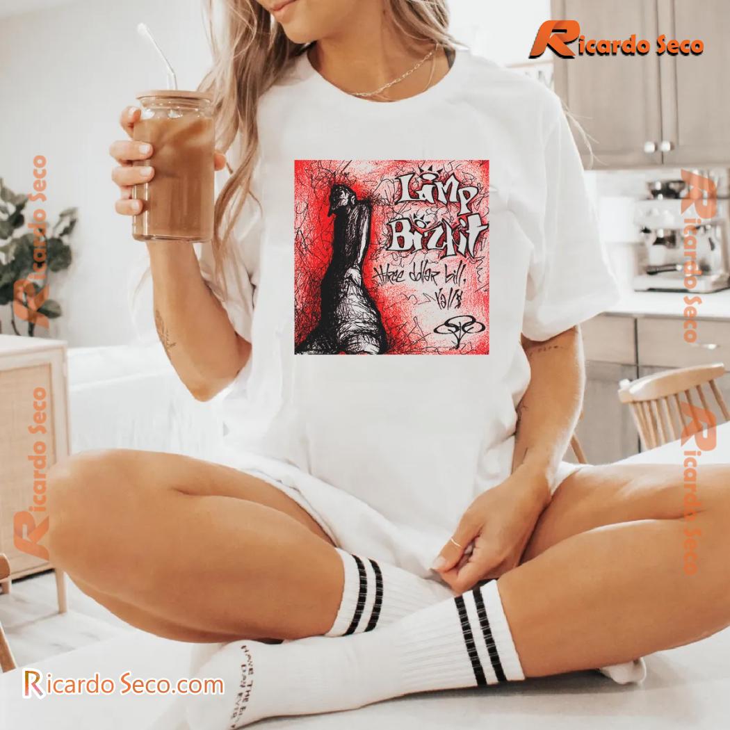 Limp Bizkit Three Dollar Bill Yall 2 Album Cover Printed Unisex Tee, Classic Ladies Shirt a Limp Bizkit Three Dollar Bill Yall 2 Album Cover Printed Unisex Tee, Classic Ladies Shirt a