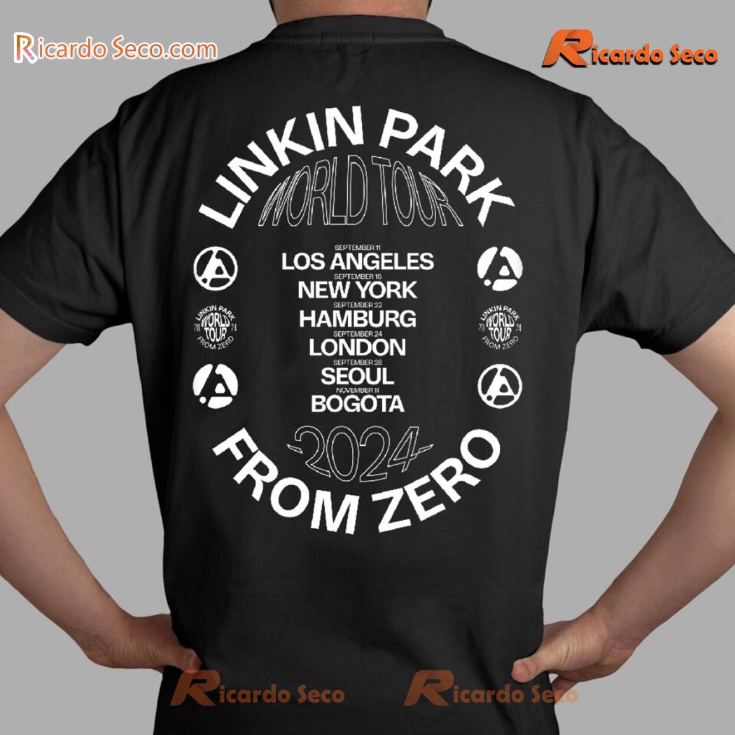 Linkin Park From Zero World Tour 2024 Los Angeles New York Hamburg London Seoul Bogota Classic Men Shirt-b cYh0Ayi