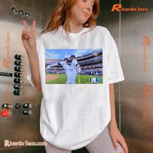 Los Angeles Dodgers Celebrate Victory Photo Graphic Unisex T-shirt c