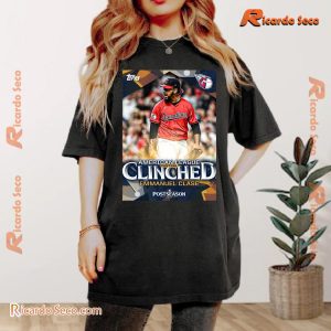 MLB Cleveland Guardians Emmanuel Clase American League Central Clinched Postseason 2024 Graphic Unisex Shirt, Classic Men Shirt a