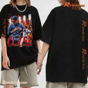 MLB Cleveland Guardians Emmanuel Clase Flames Graphic Unisex T-shirt, Hoodie, Long Sleeve, Sweater-a LY5I8Vl