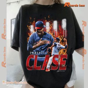 MLB Cleveland Guardians Emmanuel Clase Flames Graphic Unisex T-shirt, Hoodie, Long Sleeve, Sweater 3SpRu7d