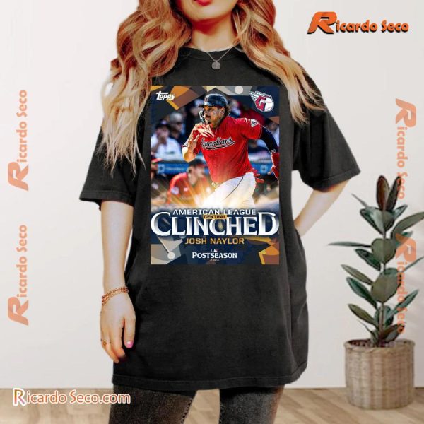 MLB Cleveland Guardians Josh Naylor American League Central Clinched Postseason 2024 Unisex Shirt, Hoodie, Long Sleeve