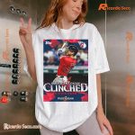 MLB Cleveland Guardians Steven Kwan American League Central Clinched Postseason 2024 Poster Graphic Unisex Shirt, Classic Men Shirt