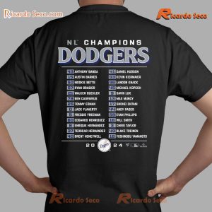 MLB Los Angeles Dodgers 2024 National League Champions Postseason Classic Men Shirt-b 9XGBHPi