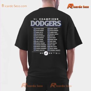 MLB Los Angeles Dodgers 2024 National League Champions Postseason Classic Men Shirt-c dojXeH7