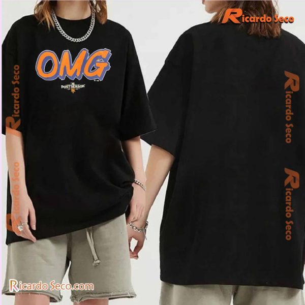 MLB New York Mets OMG Postseason 2024 Gift For Fan Graphic Unisex T-shirt, Classic Shirt a