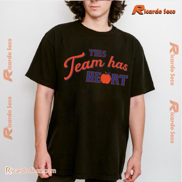 MLB New York Mets This Team Has Heart Graphic Unisex Shirt, Classic Men Shirt