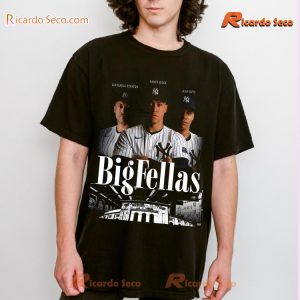 MLB New York Yankees Big Fellas Giancarlo Stanton X Aaron Judge X Juan Soto Classic Men Shirt ApxEIzb