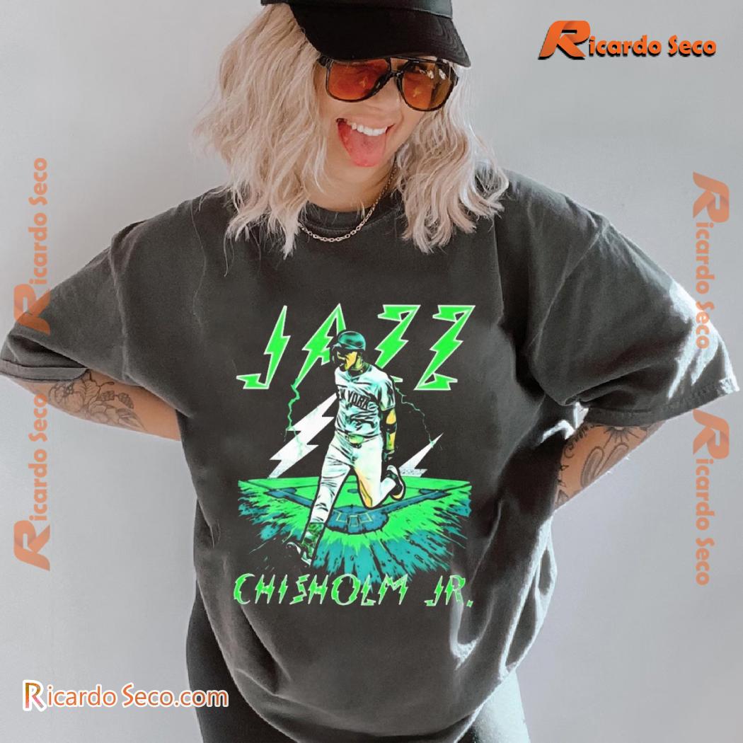 MLB New York Yankees Jazz Chisholm Jr. Painting Graphic Unisex Shirt, Classic Men Shirt b