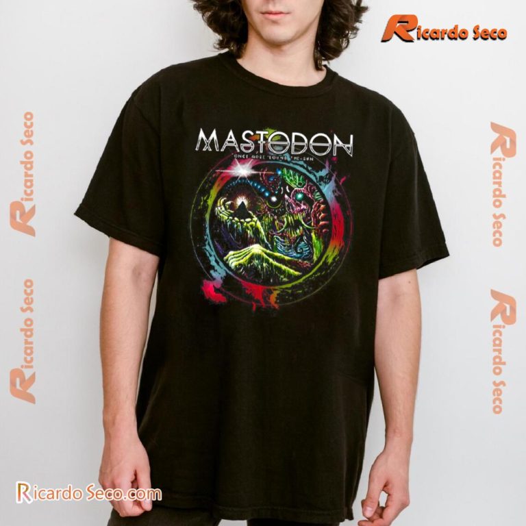 Mastodon Once More 'round The Sun Album Graphic Classic Men Shirt fPLVAvF