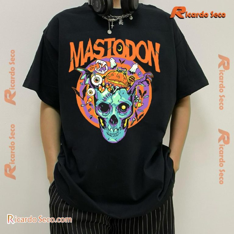 Mastodon Samhain Splosion Halloween Graphic Classic Ladies Tee-a YKdHiBg