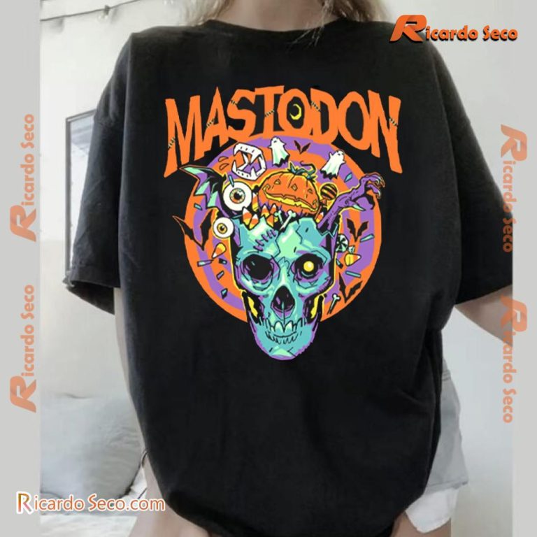 Mastodon Samhain Splosion Halloween Graphic Classic Ladies Tee-b 5rX9ulc