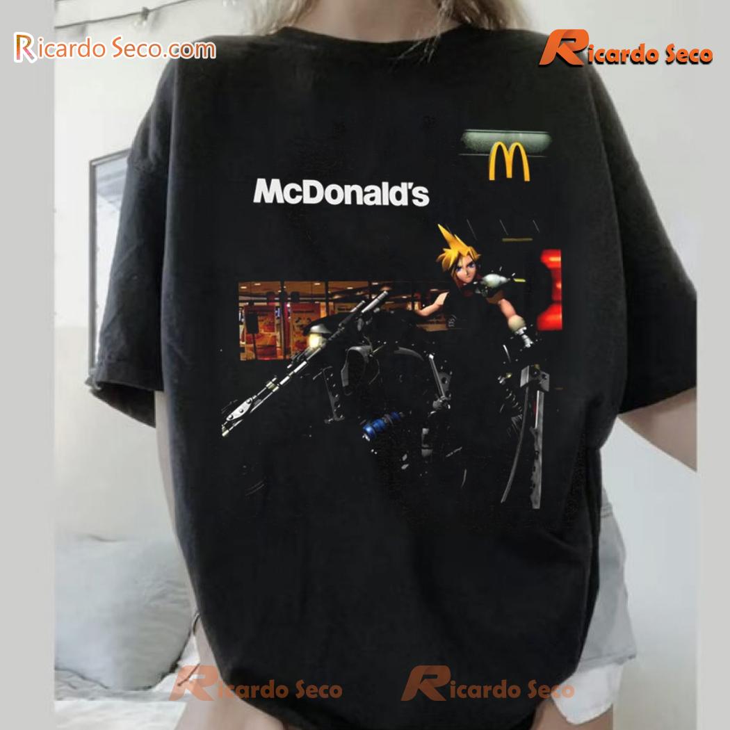 Mcdonald’s Final Fantasy Kai Cloud Strife Maccas Run Graphic Unisex Tee, Classic Men Shirt Mcdonald’s Final Fantasy Kai Cloud Strife Maccas Run Graphic Unisex Tee, Classic Men Shirt