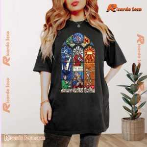 Mecum Si Vis Vivere T2 Stained Glass Heni Graphic Unisex T-shirt, Classic Men Shirt a