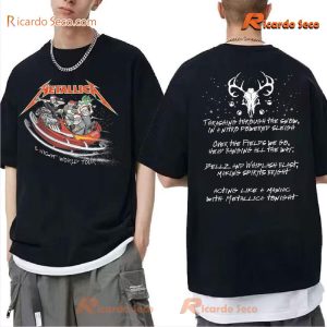 Metallica 1 Night World Tour Sleigh Holiday Graphic Unisex T-shirt, Hoodie, Long Sleeve bfiRc3y