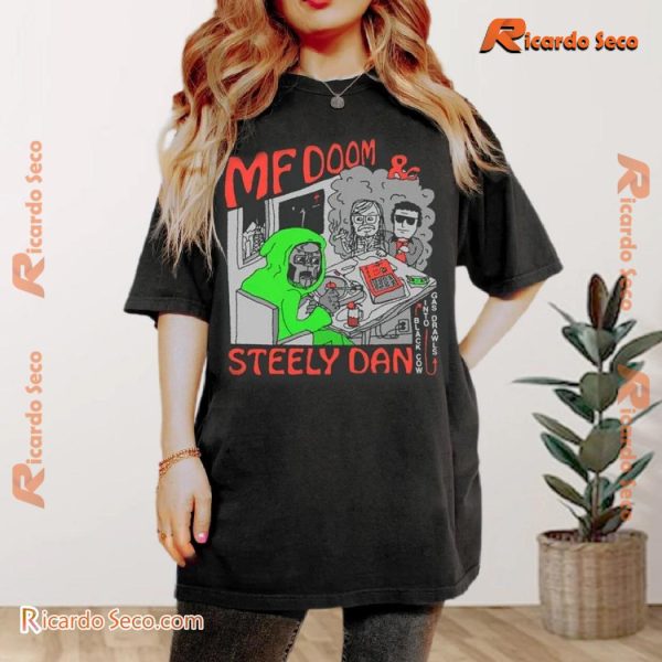 Mf Doom & Steely Dan Black Cow Into Gas Drawls Gift For Fan Graphic Unisex Tee, Classic Men Shirt