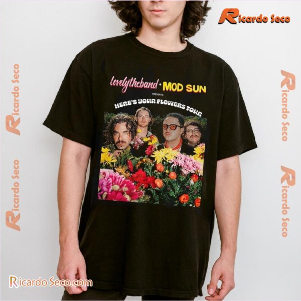 Mod Sun X Lovelytheband Here's Your Flowers Tour Graphic Unisex Tee, Classic Men Shirt