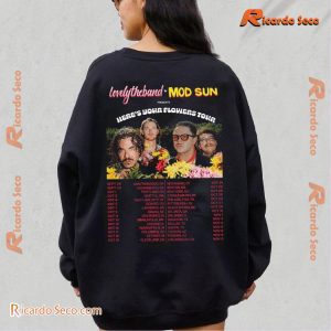 Mod Sun X Lovelytheband Here's Your Flowers Tour Graphic Unisex Tee, Classic Men Shirt a