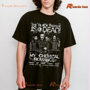 My Chemical Romance The Black Parade Is Dead When We Were Young Fest Classic Men Shirt WmgqkeM