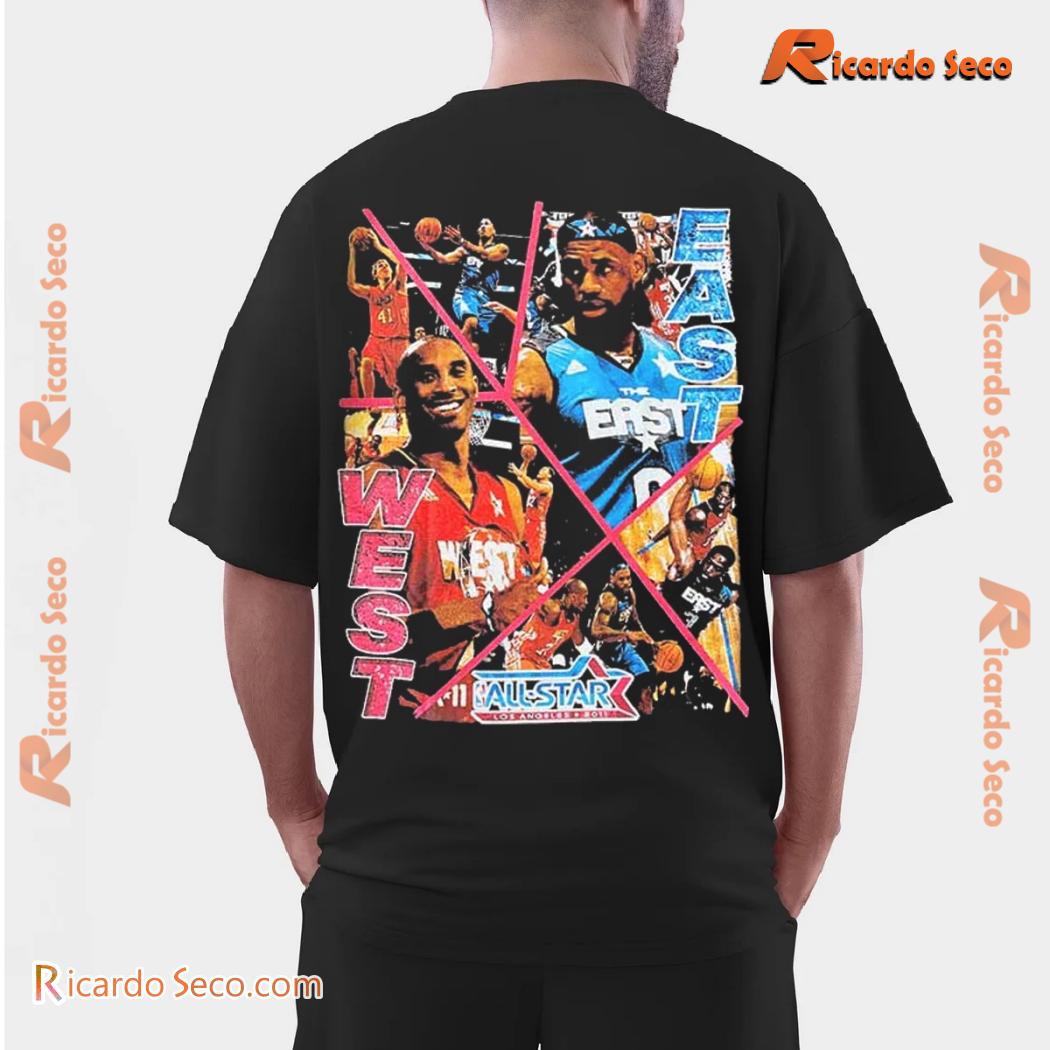 NBA All-star Los Angeles 2011 Kobe And James Graphic Unsiex Tee, Classic Men Shirt b