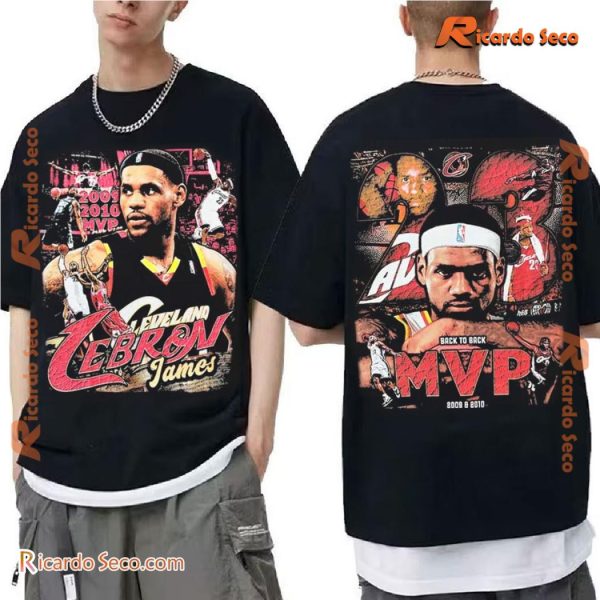 NBA Cleveland Cavaliers Lebron James Back To Back MVP Graphic Unisex T-shirt