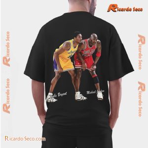 NBA Michael Jordan And Kobe Graphic Unisex T-shirt, Classic Men Shirt a