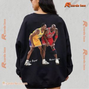 NBA Michael Jordan And Kobe Graphic Unisex T-shirt, Classic Men Shirt b