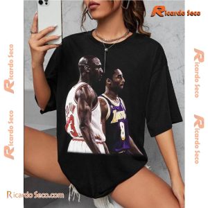 NBA Michael Jordan And Kobe Graphic Unisex T-shirt, Classic Men Shirt c