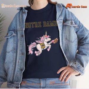 NCAA Notre Dame Fighting Irish Tiny Turnip Youth Unicorn Graphic Classic Men Shirt-a qh5mfKW