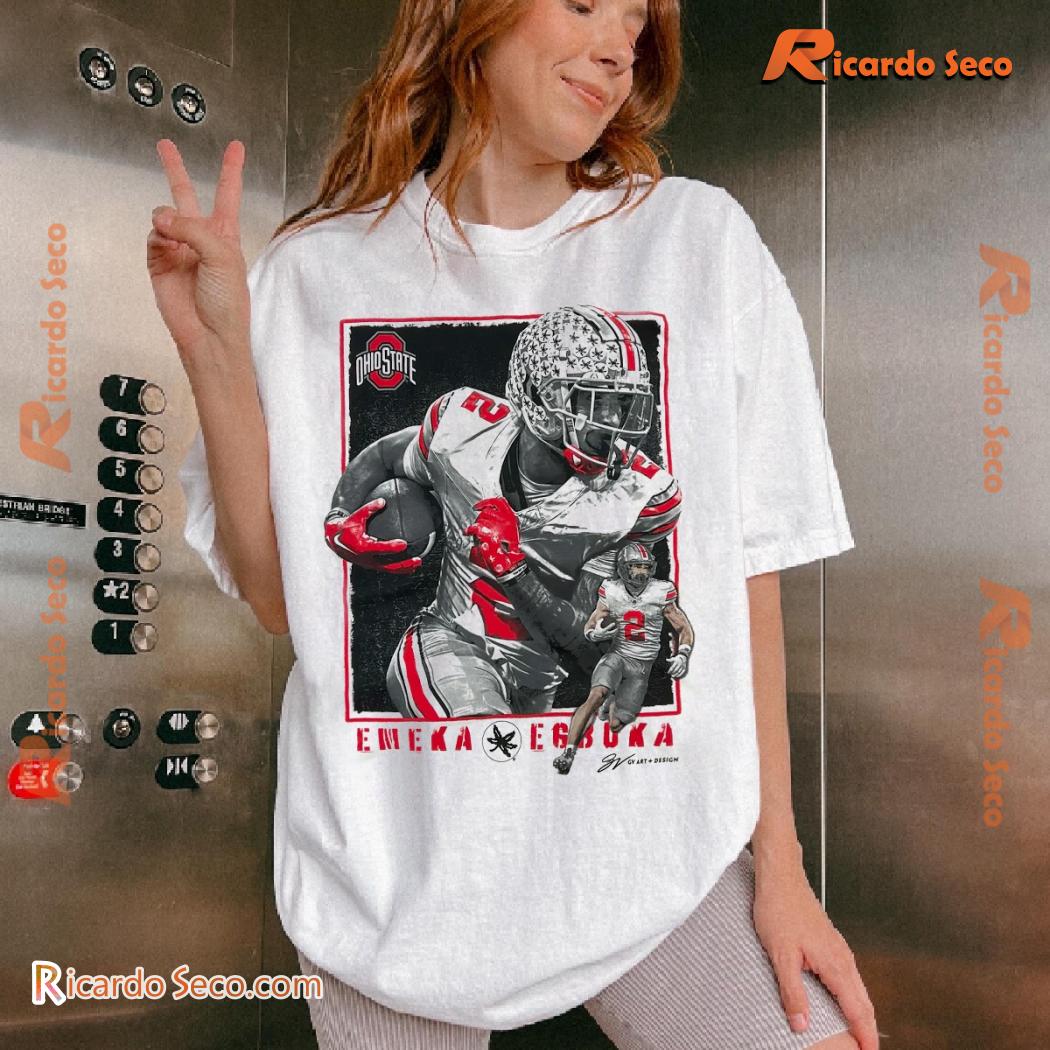 NCAA Ohio State Buckeye Emeka Egbuka Graphic Classic Men Shirt-b NCAA Ohio State Buckeye Emeka Egbuka Graphic Classic Men Shirt-b kVOSypT